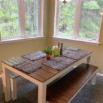 Dining table, breakfast nook Mt. Rainier family getaway